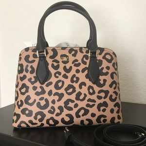 Kate Spade Darcy Graphic Leopard Satchel NWT